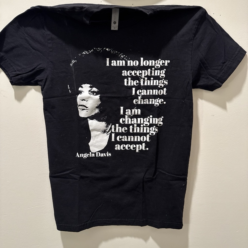 Black Graphic T-Shirt with Quote